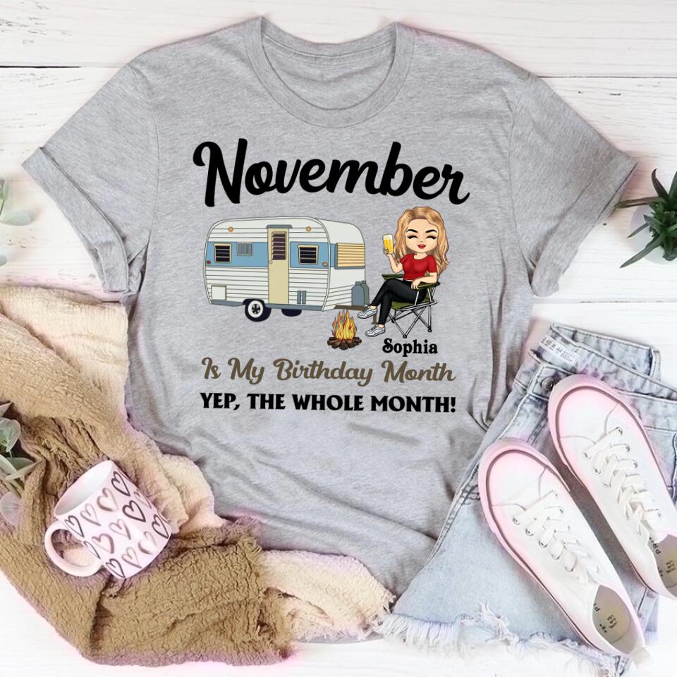 November Birthday Shirt, Custom Birthday Shirt, Queens are Born In November, November Birthday Shirts For Woman, November Birthday Gifts