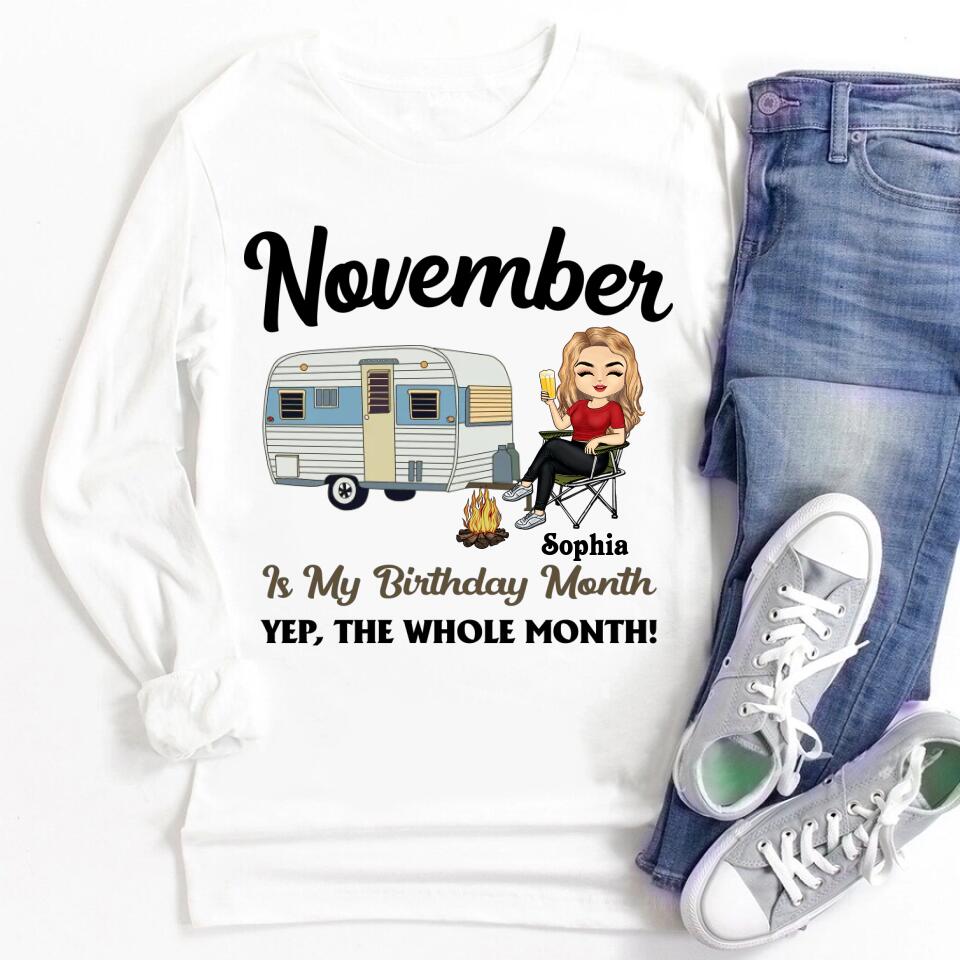 November Birthday Shirt, Custom Birthday Shirt, Queens are Born In November, November Birthday Shirts For Woman, November Birthday Gifts