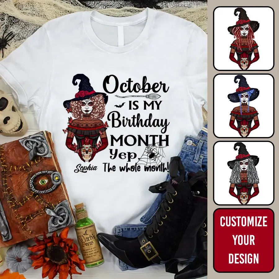 October Birthday Shirt, Custom Birthday Shirt, Queens are Born In October, October Birthday Shirts For Woman, October Birthday Gifts