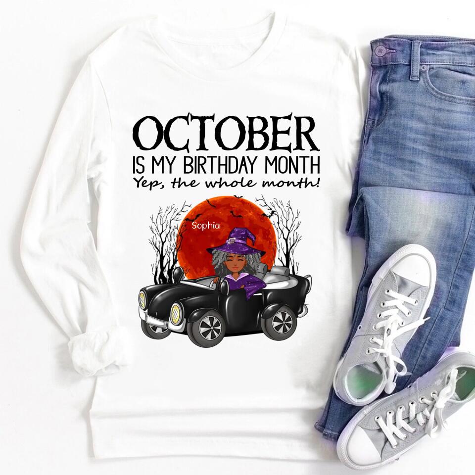 October Birthday Shirt, Custom Birthday Shirt, Queens are Born In October, October Birthday Shirts For Woman, October Birthday Gifts