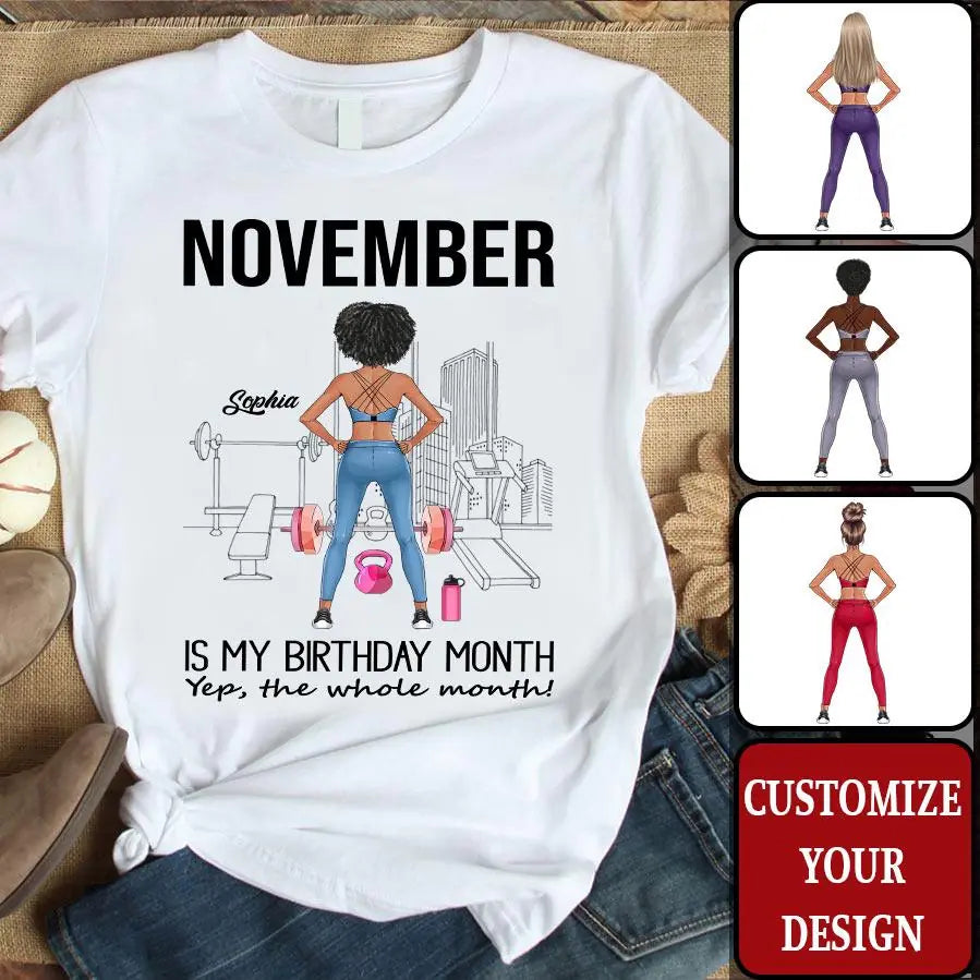 November Birthday Shirt, Custom Birthday Shirt, Queens are Born In November , November  Birthday Shirts For Woman, November Birthday Gifts