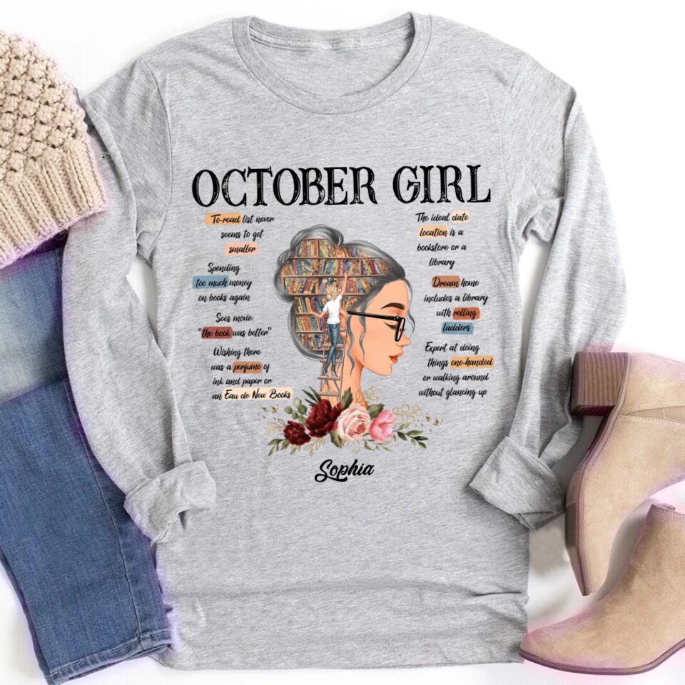October Birthday Shirt, Custom Birthday Shirt, Queens are Born In October, October Birthday Shirts For Woman, October Birthday Gifts