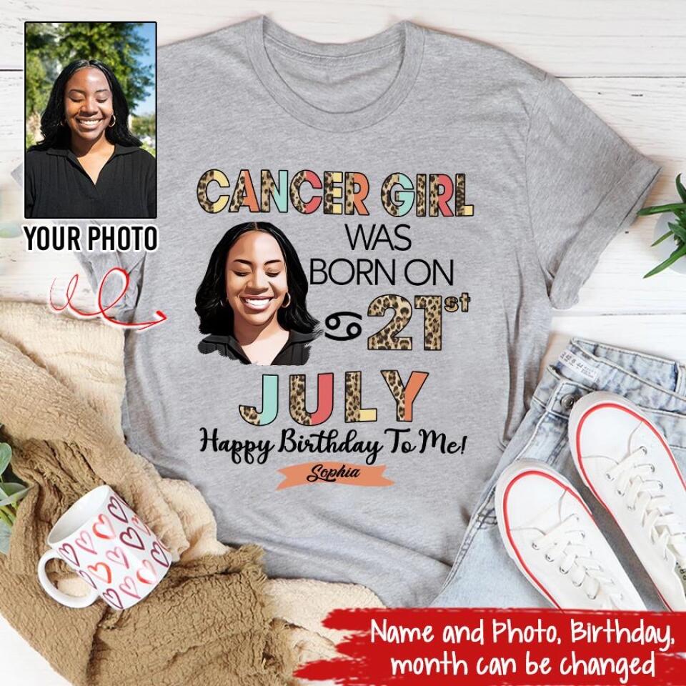 Custom Birthday Shirt, Cancer Zodiac t shirt, Cancer Birthday shirt, Cancer t shirts for ladies, Cancer queen t shirt, Cancer Queen Birthday shirt