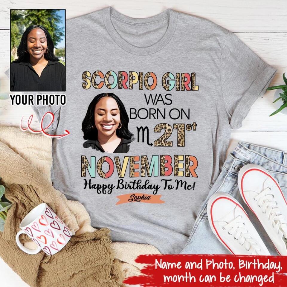 Custom Birthday Shirt, Scorpio Zodiac t shirt, Scorpio Birthday shirt, Scorpio t shirts for ladies, Scorpio queen t shirt, Scorpio Queen Birthday shirt
