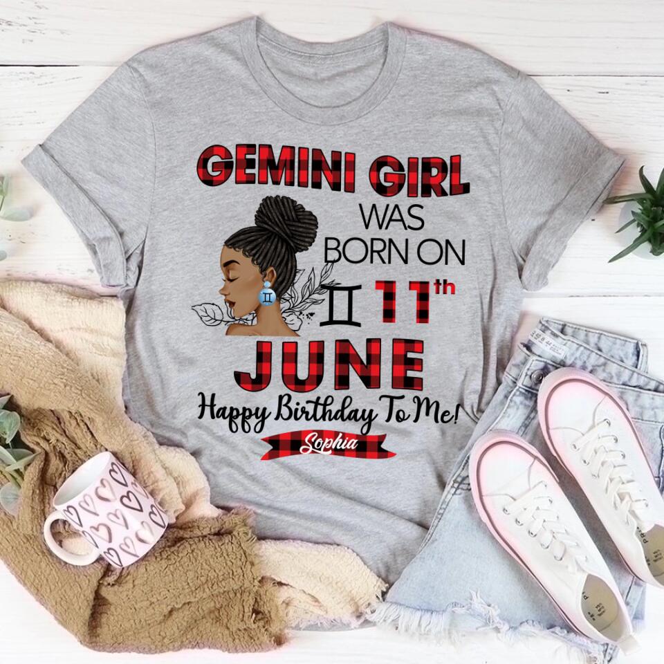 Custom Birthday Shirt, Gemini Zodiac t shirt, Gemini Birthday shirt, Gemini t shirts for ladies, Gemini queen t shirt, Gemini Queen Birthday shirt