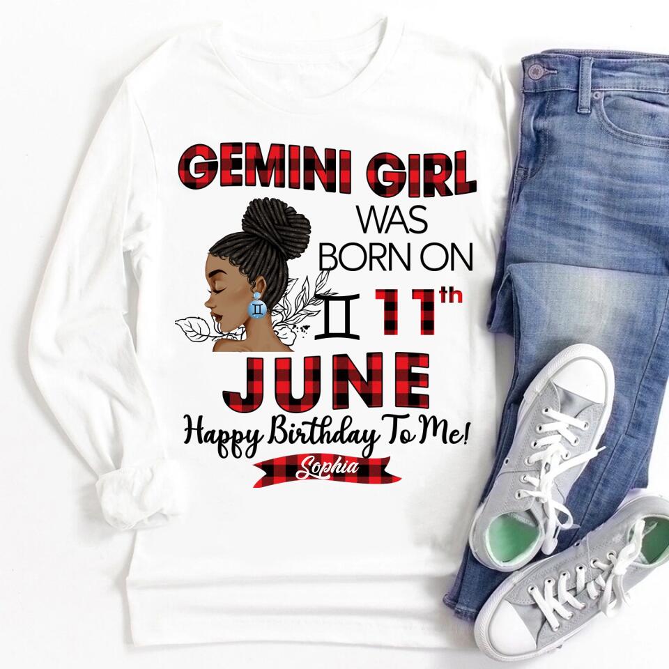 Custom Birthday Shirt, Gemini Zodiac t shirt, Gemini Birthday shirt, Gemini t shirts for ladies, Gemini queen t shirt, Gemini Queen Birthday shirt