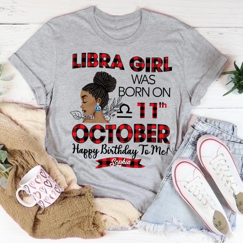 Custom Birthday Shirt, Libra Zodiac t shirt, Libra Birthday shirt, Libra t shirts for ladies, Libra queen t shirt, Libra Queen Birthday shirt