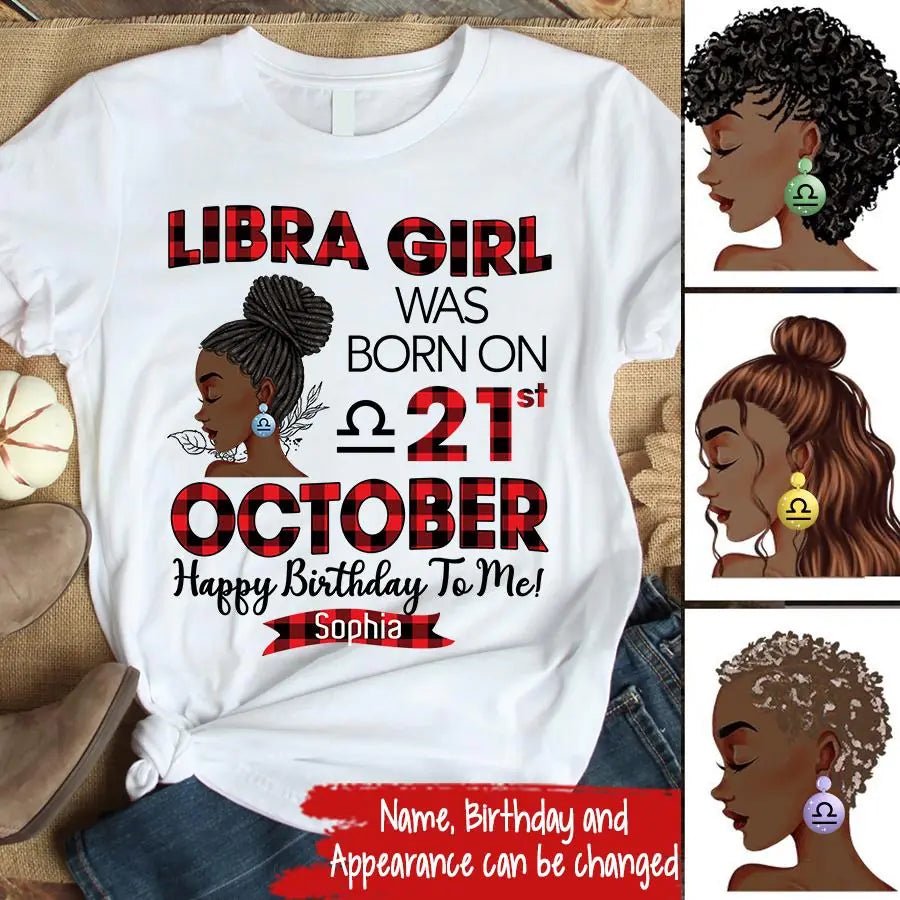 Custom Birthday Shirt, Libra Zodiac t shirt, Libra Birthday shirt, Libra t shirts for ladies, Libra queen t shirt, Libra Queen Birthday shirt