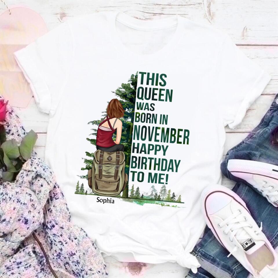 November Birthday Shirt, Custom Birthday Shirt, Queens are Born In November, November Birthday Shirts For Woman, November Birthday Gifts