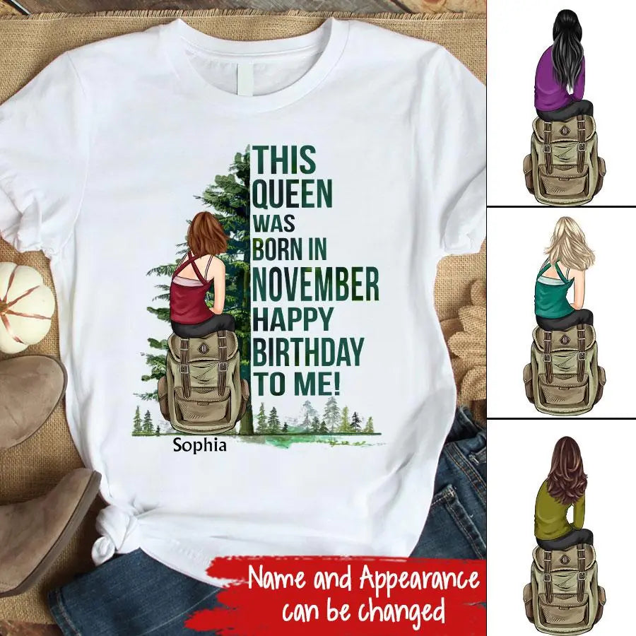November Birthday Shirt, Custom Birthday Shirt, Queens are Born In November, November Birthday Shirts For Woman, November Birthday Gifts