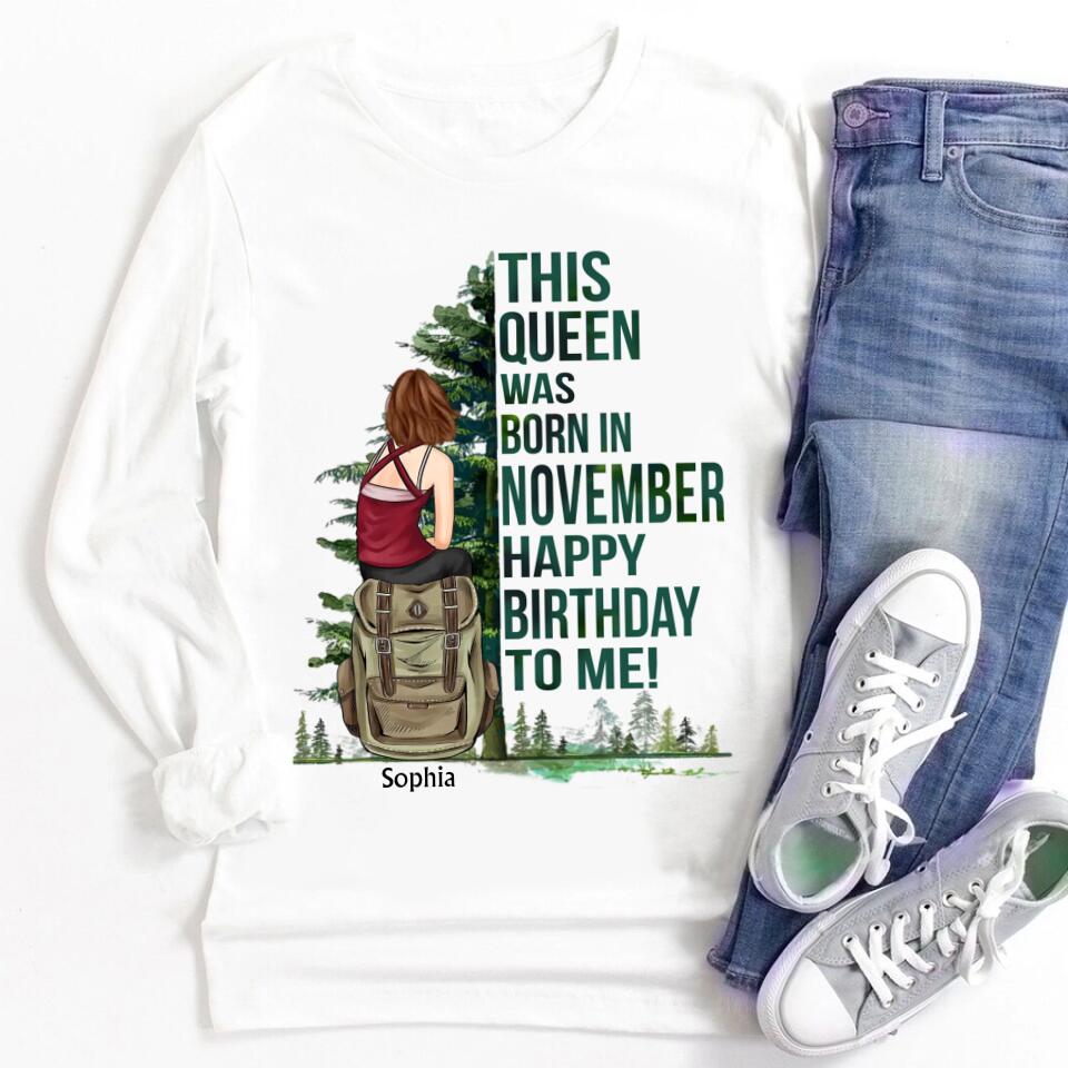 November Birthday Shirt, Custom Birthday Shirt, Queens are Born In November, November Birthday Shirts For Woman, November Birthday Gifts