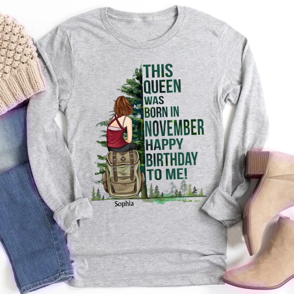 November Birthday Shirt, Custom Birthday Shirt, Queens are Born In November, November Birthday Shirts For Woman, November Birthday Gifts