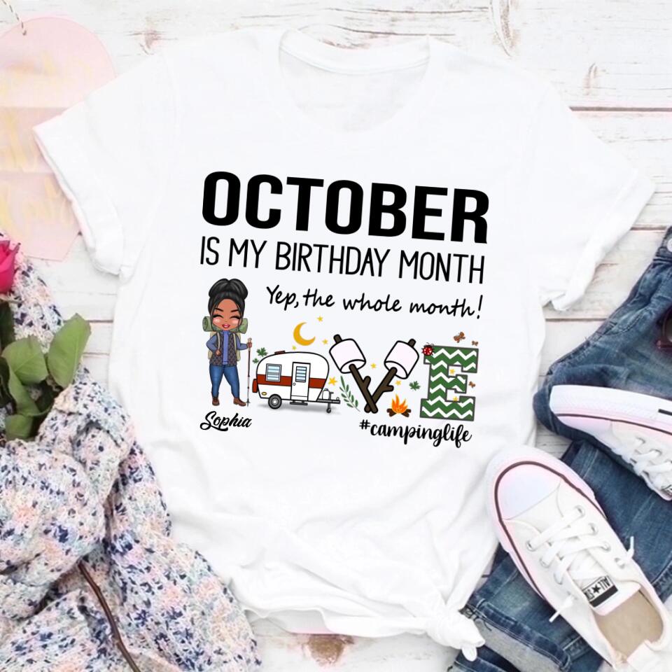 October Birthday Shirt, Custom Birthday Shirt, Queens are Born In October, October Birthday Shirts For Woman, October Birthday Gifts