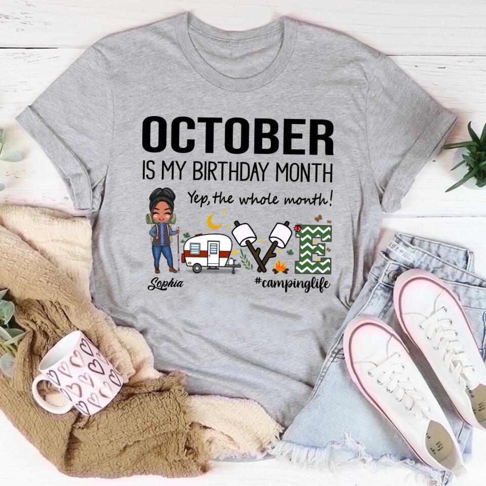October Birthday Shirt, Custom Birthday Shirt, Queens are Born In October, October Birthday Shirts For Woman, October Birthday Gifts