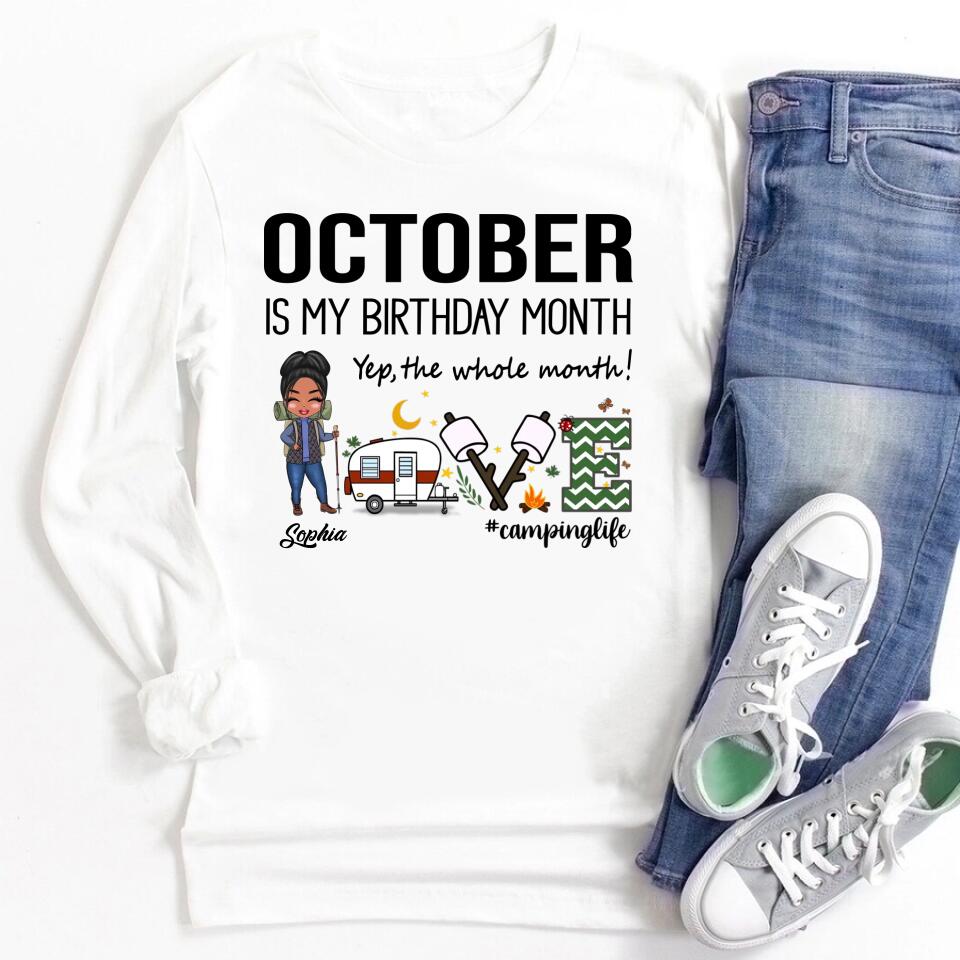 October Birthday Shirt, Custom Birthday Shirt, Queens are Born In October, October Birthday Shirts For Woman, October Birthday Gifts