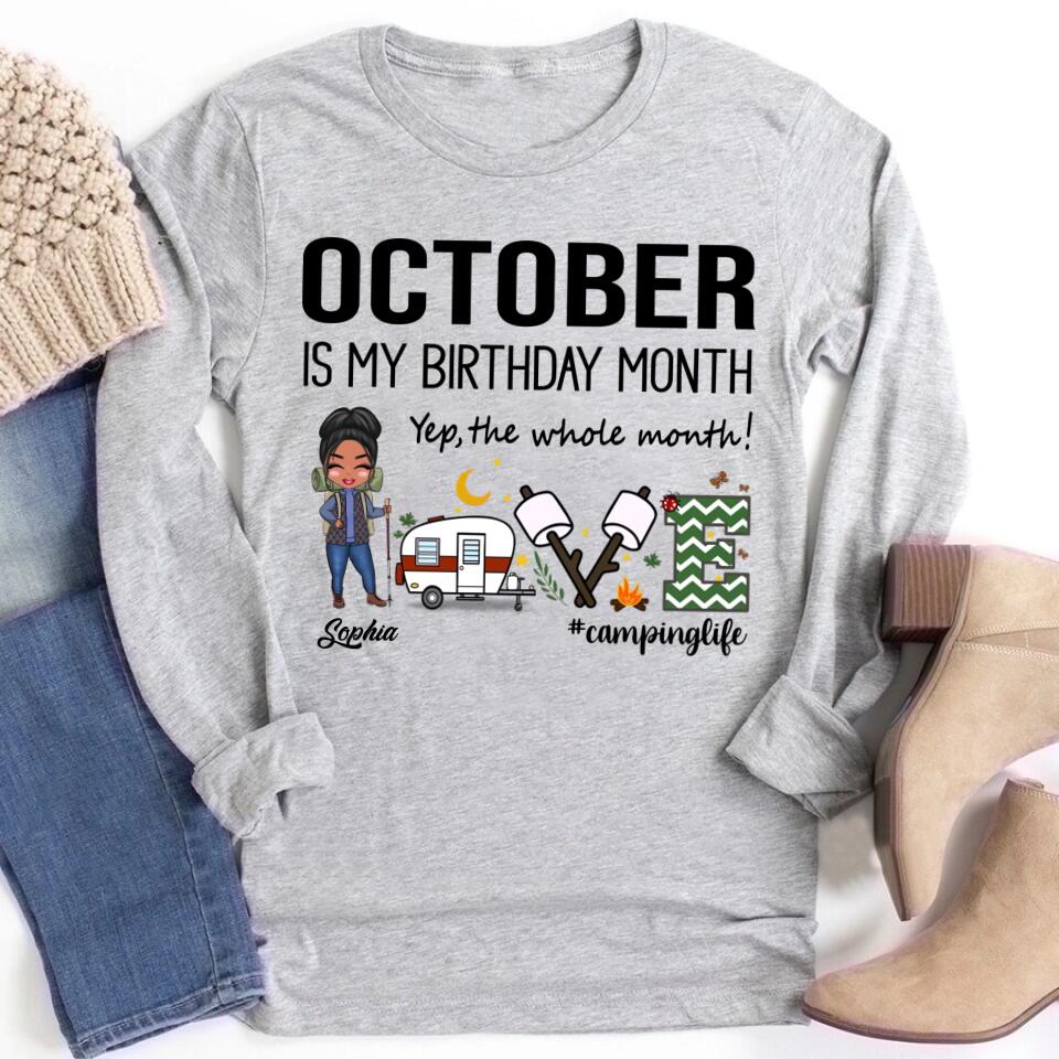 October Birthday Shirt, Custom Birthday Shirt, Queens are Born In October, October Birthday Shirts For Woman, October Birthday Gifts