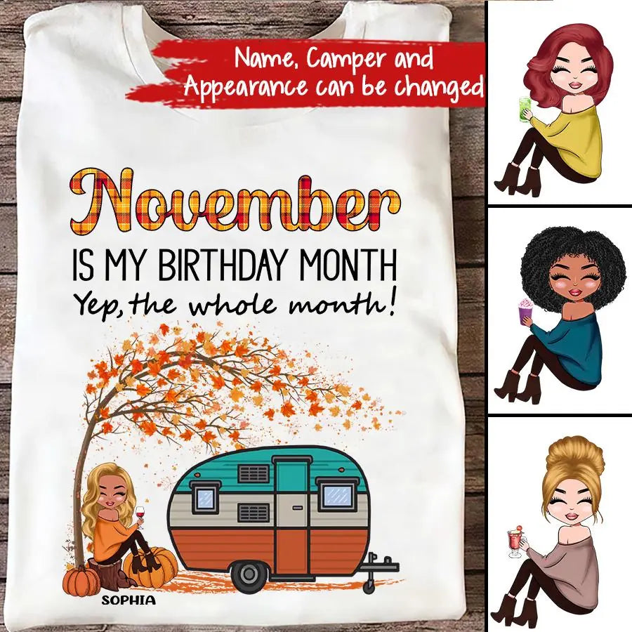 November Birthday Shirt, Custom Birthday Shirt, Queens are Born In November, November Birthday Shirts For Woman, November Birthday Gifts