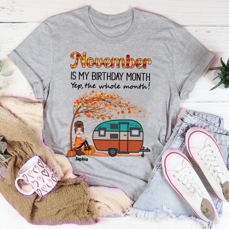 November Birthday Shirt, Custom Birthday Shirt, Queens are Born In November, November Birthday Shirts For Woman, November Birthday Gifts