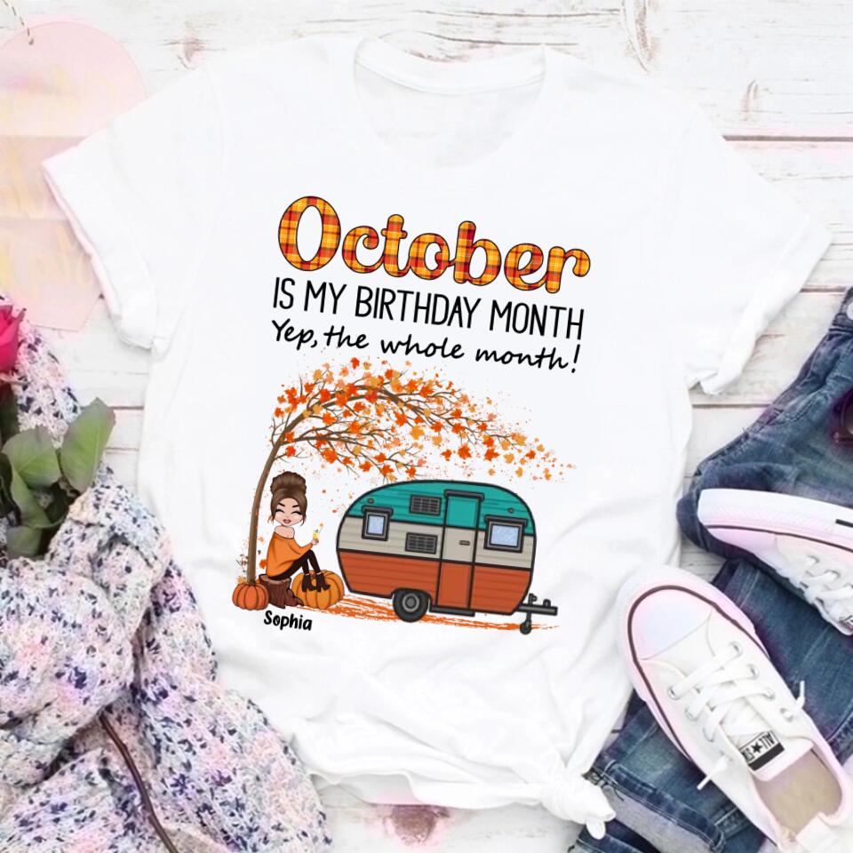 October Birthday Shirt, Custom Birthday Shirt, Queens are Born In October, October Birthday Shirts For Woman, October Birthday Gifts