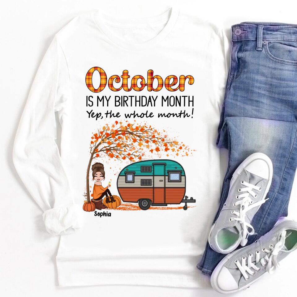 October Birthday Shirt, Custom Birthday Shirt, Queens are Born In October, October Birthday Shirts For Woman, October Birthday Gifts