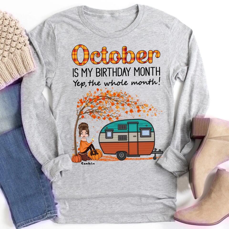 October Birthday Shirt, Custom Birthday Shirt, Queens are Born In October, October Birthday Shirts For Woman, October Birthday Gifts