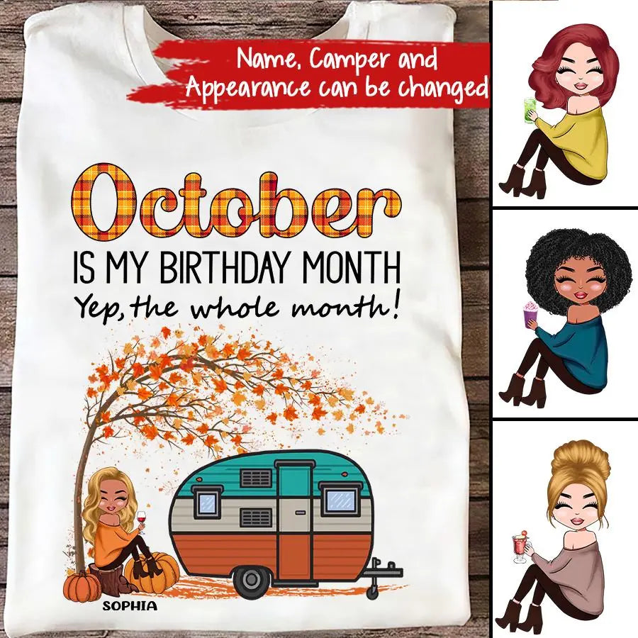 October Birthday Shirt, Custom Birthday Shirt, Queens are Born In October, October Birthday Shirts For Woman, October Birthday Gifts