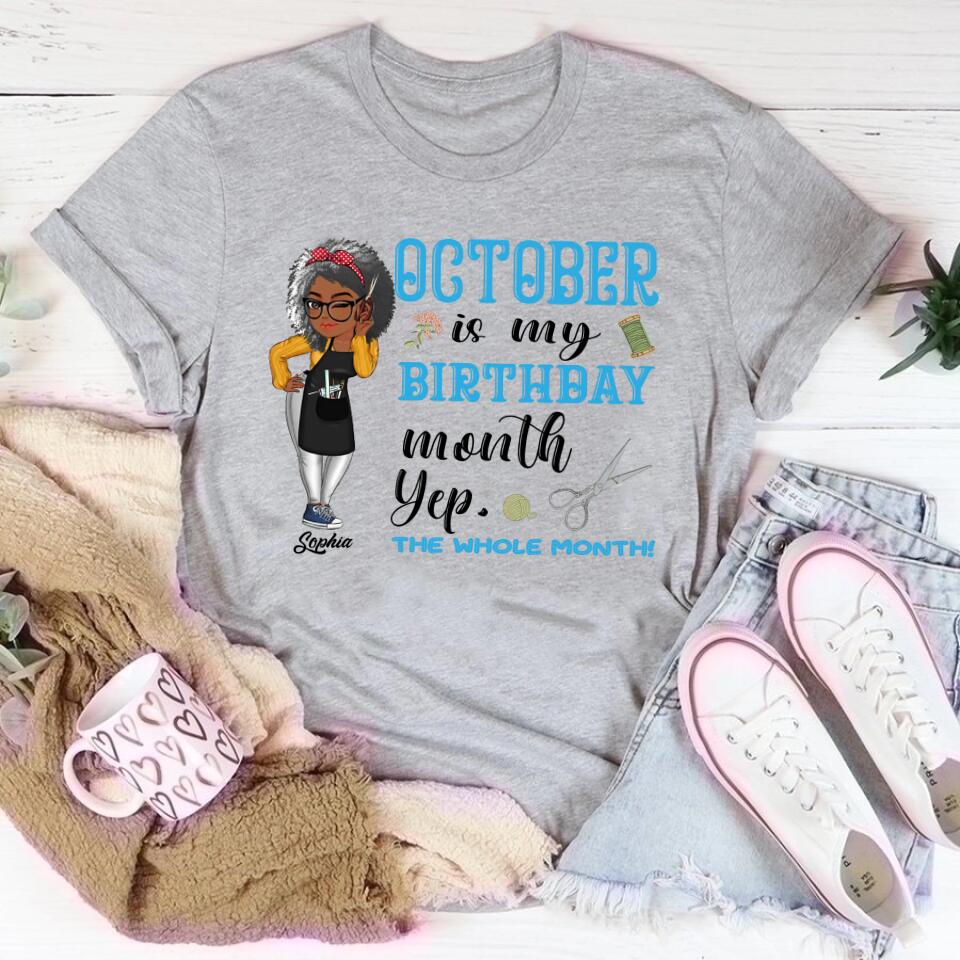 October Birthday Shirt, Custom Birthday Shirt, Queens are Born In October, October Birthday Shirts For Woman, October Birthday Gifts