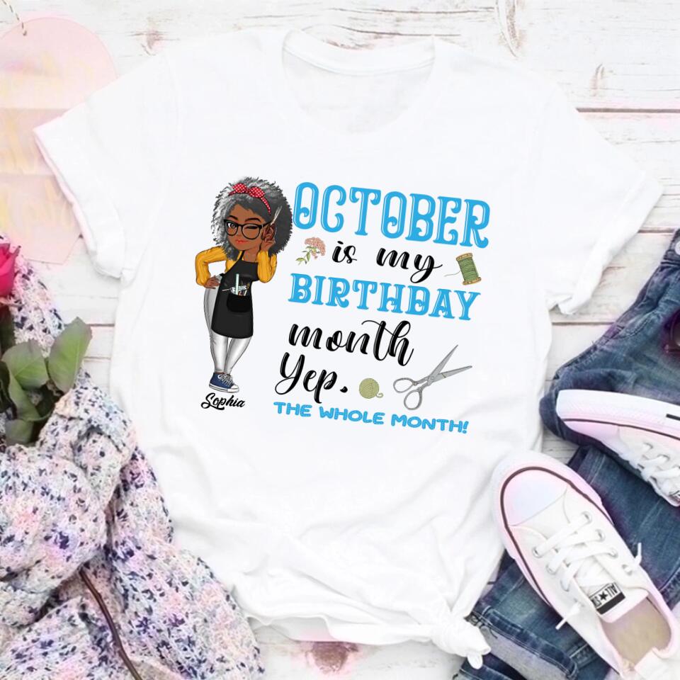 October Birthday Shirt, Custom Birthday Shirt, Queens are Born In October, October Birthday Shirts For Woman, October Birthday Gifts