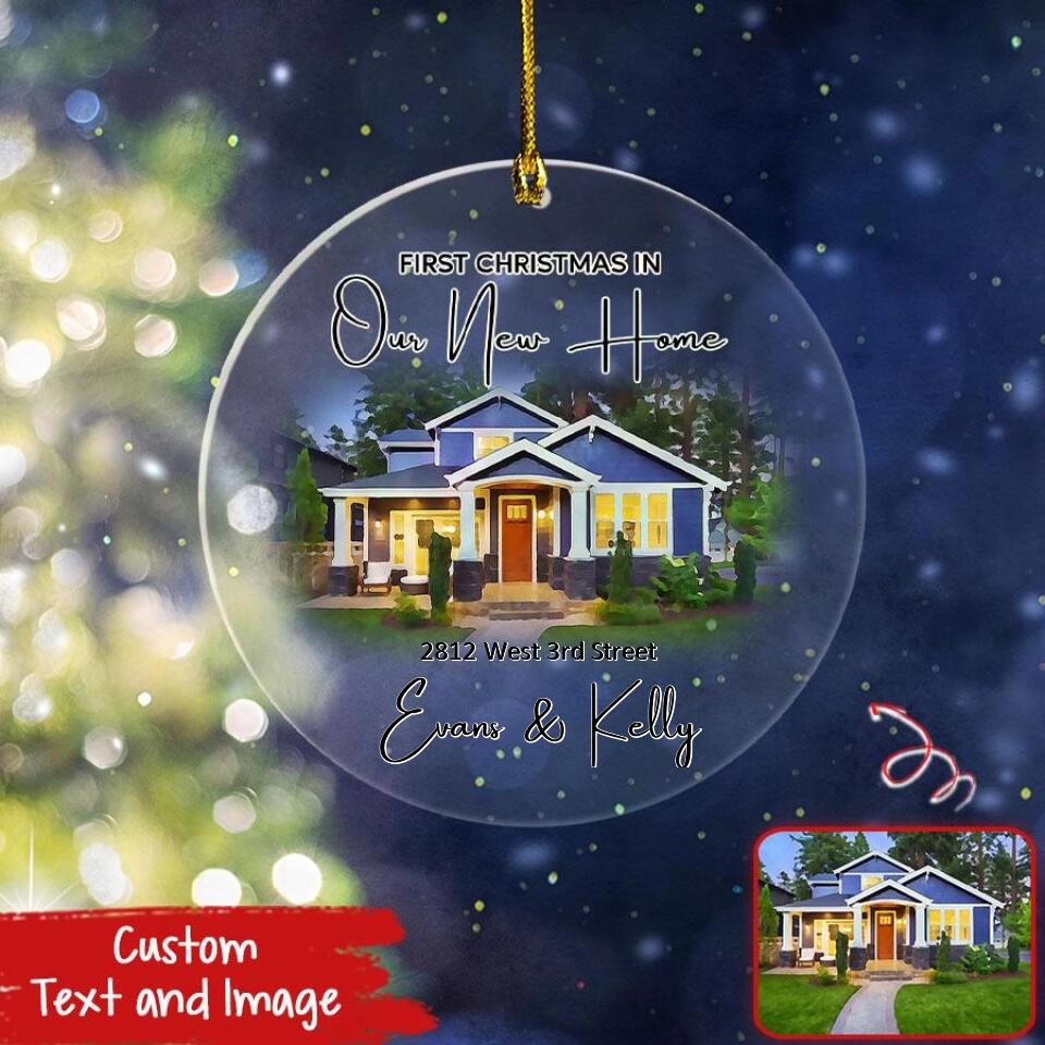 Personalized New Home Christmas Ornament, Our First Home Christmas Ornament, Custom New House Ornament, Christmas Decoration, Couple Gifts 2022