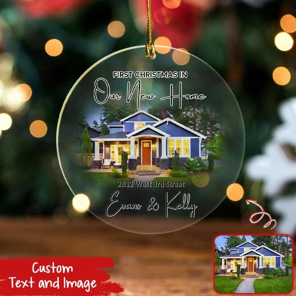 Personalized New Home Christmas Ornament, Our First Home Christmas Ornament, Custom New House Ornament, Christmas Decoration, Couple Gifts 2022