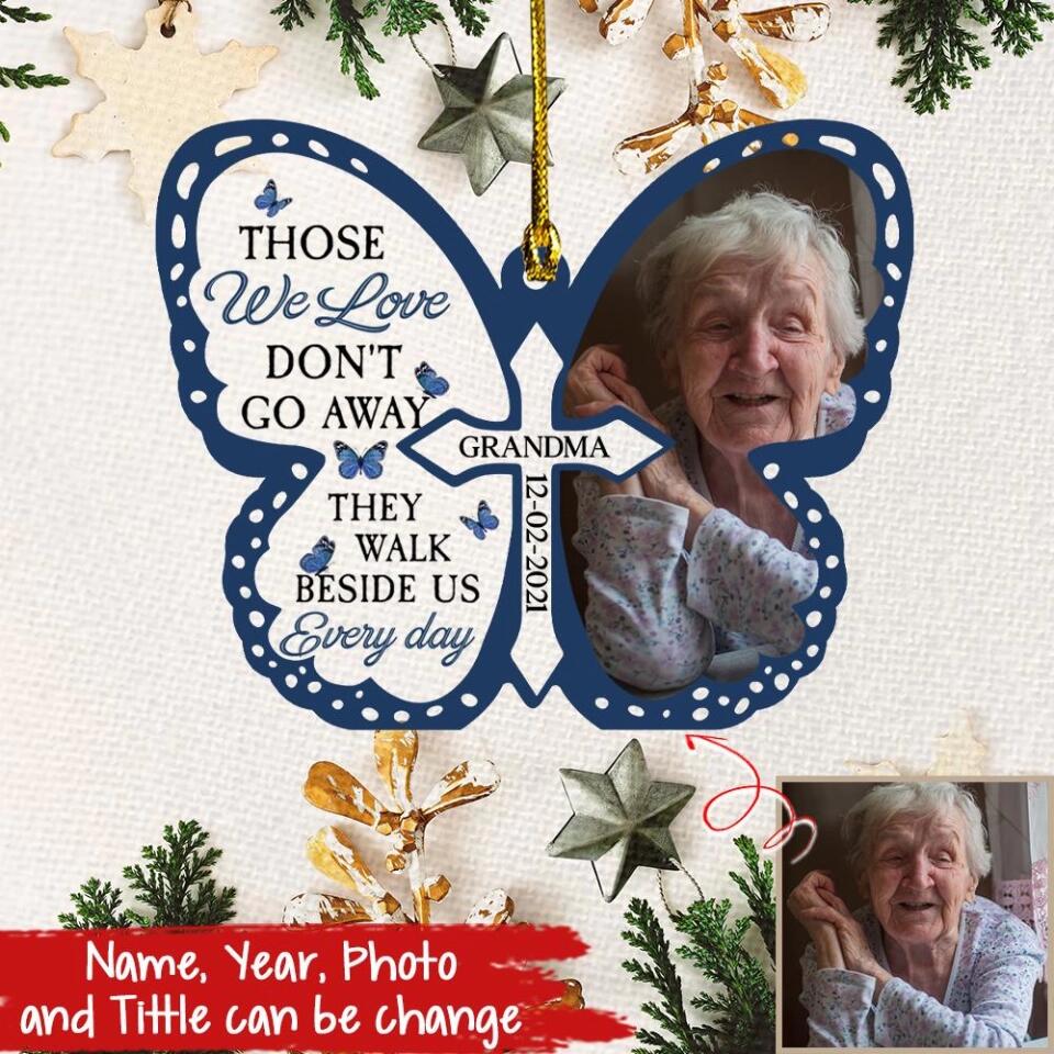 Personalized Memorial Ornaments, In Memory Oraments, first christmas in heaven ornament, Memorial Ornaments With Picture