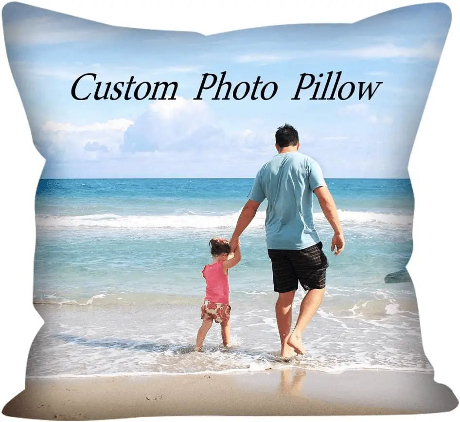 Custom Pillow, Personalized Photo Pillows, Design Throw Pillow with Photo Text, Customize Pet Pillow, Personalized Memorial Gift