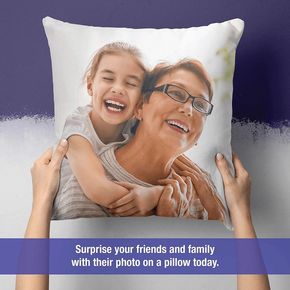 Custom Photo Pillow Cases | Personalized Decorative  Throw Pillow Cover w / Any Picture Box | Throw Pillowcases - Home Decor, Decorative Cushion Cover