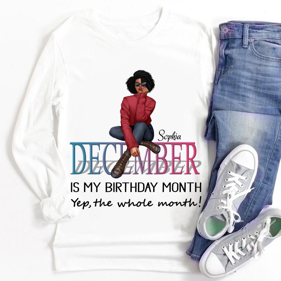December Birthday Shirt, Custom Birthday Shirt, Queens are Born In December, December Birthday Shirts For Woman, December Birthday Gifts
