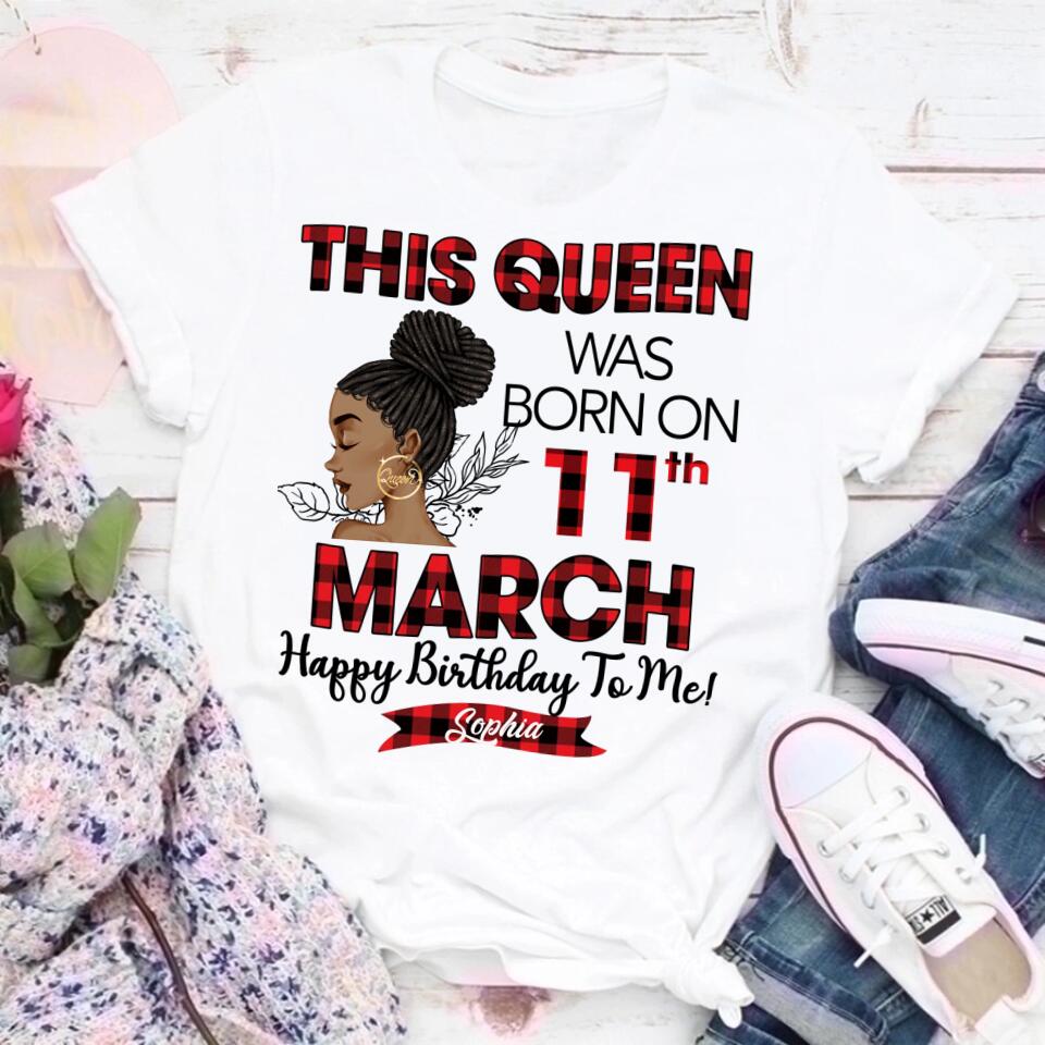 March Birthday Shirt, Custom Birthday Shirt, Queens are Born In March, March Birthday Shirts For Woman, March Birthday Gifts