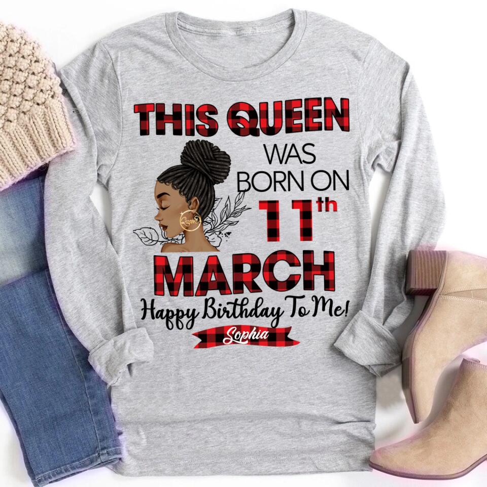 March Birthday Shirt, Custom Birthday Shirt, Queens are Born In March, March Birthday Shirts For Woman, March Birthday Gifts