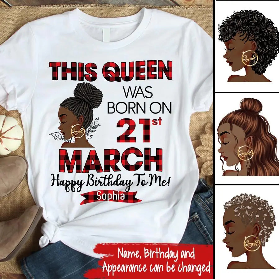 March Birthday Shirt, Custom Birthday Shirt, Queens are Born In March, March Birthday Shirts For Woman, March Birthday Gifts