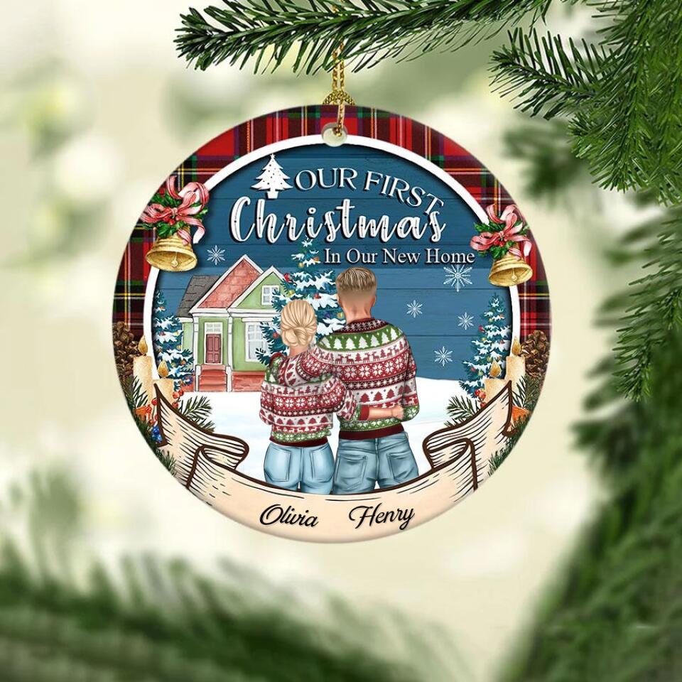 Our First Christmas At Our New Home Christmas Ornament 2022, Personalised New Home Decoration 2022, First Christmas New Home Gift 2022