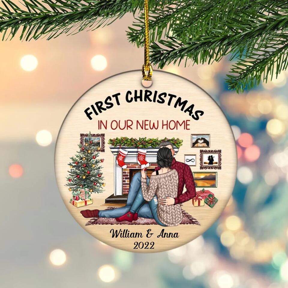 Our First Christmas At Our New Home Christmas Ornament 2022, Personalised New Home Decoration 2022, First Christmas New Home Gift 2022
