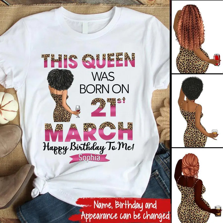 March Birthday Shirt, Custom Birthday Shirt, Queens are Born In March, March Birthday Shirts For Woman, March Birthday Gifts