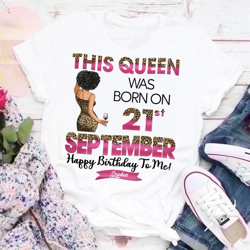 September Birthday Shirt, Custom Birthday Shirt, Queens are Born In September, September Birthday Shirts For Woman, September Birthday Gifts