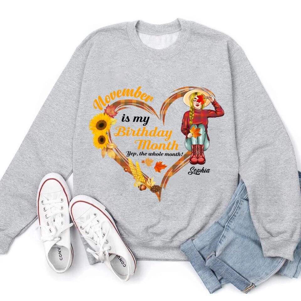 November Birthday Shirt, Custom Birthday Shirt, November Birthday Shirts For Woman, November Birthday Gifts