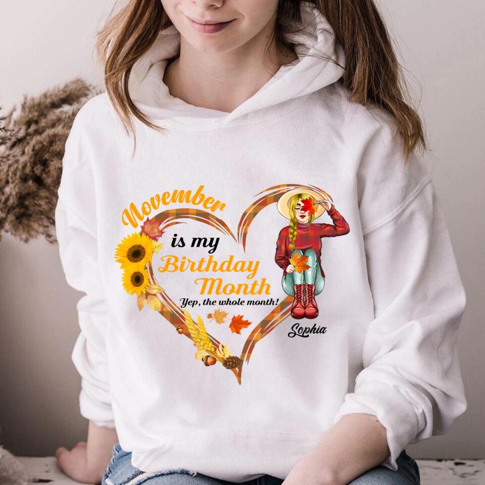 November Birthday Shirt, Custom Birthday Shirt, November Birthday Shirts For Woman, November Birthday Gifts
