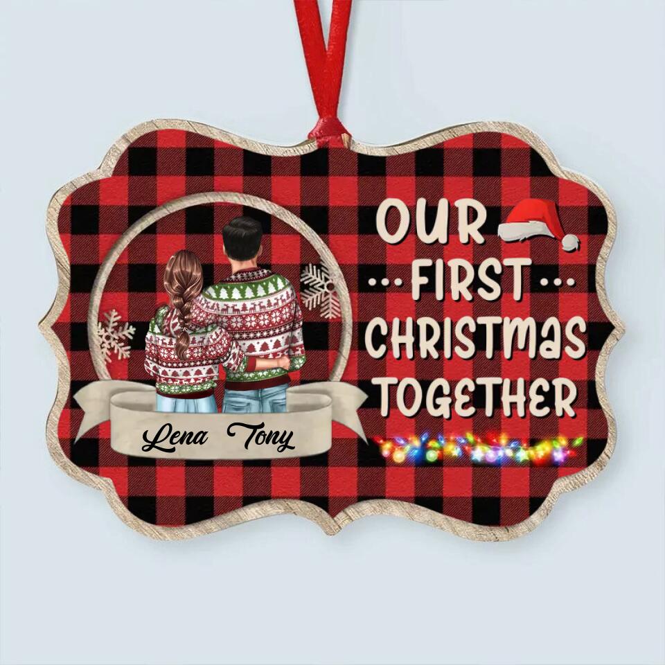 Our First Christmas Ornament 2022, Personalized Our First Christmas Ornaments, First Christmas As Mr And Mrs Ornament