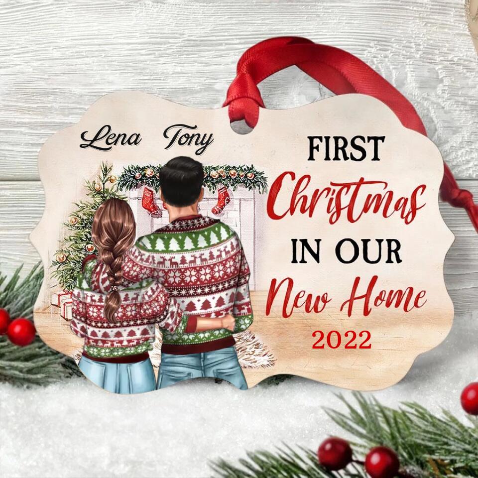 Couples Christmas ornaments, Couples first Christmas ornament, newlywed Christmas ornaments, personalized couple ornaments, newlywed ornament