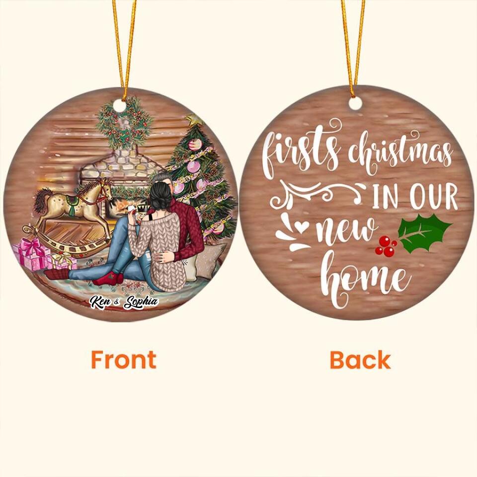 Our First Christmas Ornament 2022, Personalized Our First Christmas Ornaments, First Christmas As Mr And Mrs Ornament