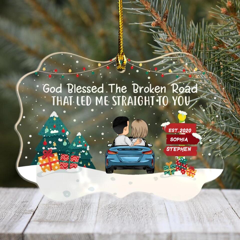 Our First Christmas Ornament 2022, Personalized Our First Christmas Ornaments, First Christmas As Mr And Mrs Ornament