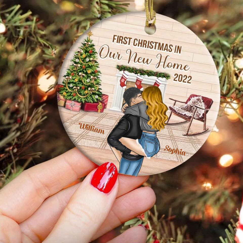 Our First Christmas In Our New Home Ornament, Custom Family Christmas Ornament, Personalized Ornament, New Family Ornament, Christmas Gifts