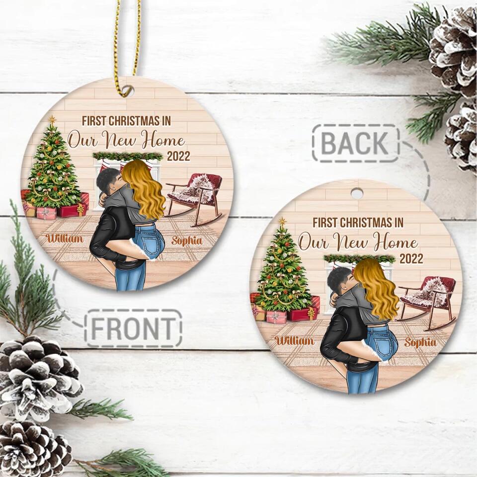 Our First Christmas In Our New Home Ornament, Custom Family Christmas Ornament, Personalized Ornament, New Family Ornament, Christmas Gifts