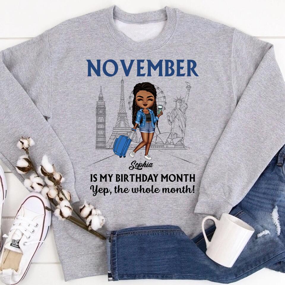 November Birthday Shirt, Custom Birthday Shirt, Queens are Born In November, November Birthday Shirts For Woman, November Birthday Gifts